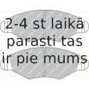 Bremžu uzliku kompl., Disku bremzes FERODO FDB1378