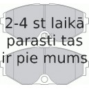 Bremžu uzliku kompl., Disku bremzes FERODO FDB1682