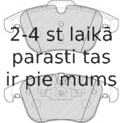 Bremžu uzliku kompl., Disku bremzes FERODO FDB4107