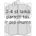 Bremžu uzliku kompl., Disku bremzes FERODO FDB4216