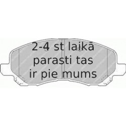 Bremžu uzliku kompl., Disku bremzes FERODO FDB1621