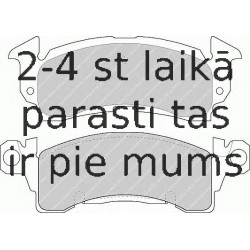 Bremžu uzliku kompl., Disku bremzes FERODO FDB144