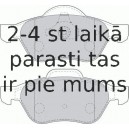 Bremžu uzliku kompl., Disku bremzes FERODO FDB1440