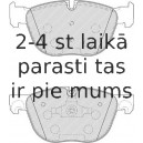 Bremžu uzliku kompl., Disku bremzes FERODO FDB4052