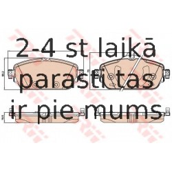 Bremžu uzliku kompl., Disku bremzes TRW GDB2070