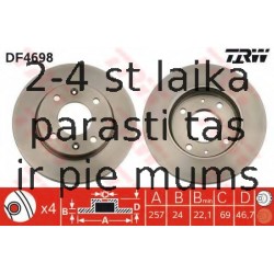 Bremžu diski TRW DF4698