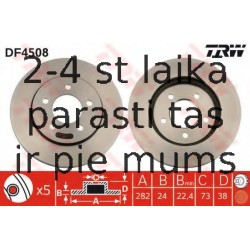 Bremžu diski TRW DF4508