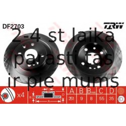 Bremžu diski TRW DF2703