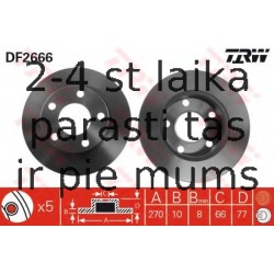 Bremžu diski TRW DF2666