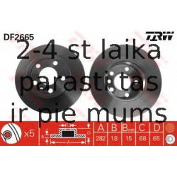 Bremžu diski TRW DF2665
