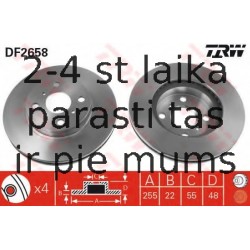 Bremžu diski TRW DF2658