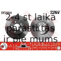 Bremžu diski TRW DF2654