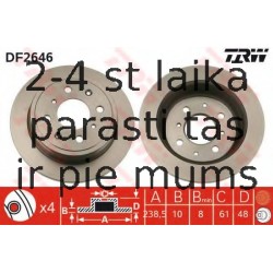 Bremžu diski TRW DF2646