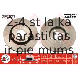 Bremžu diski TRW DF2631