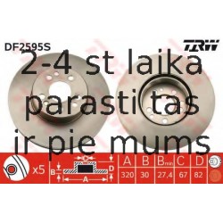 Bremžu diski TRW DF2595S