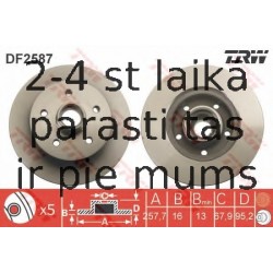 Bremžu diski TRW DF2587