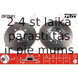 Bremžu diski TRW DF2581
