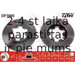 Bremžu diski TRW DF1965