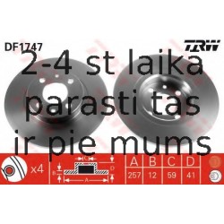 Bremžu diski TRW DF1747