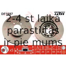 Bremžu diski TRW DF1697