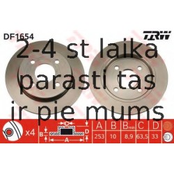 Bremžu diski TRW DF1654