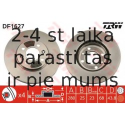 Bremžu diski TRW DF1627