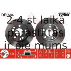 Bremžu diski TRW DF1584