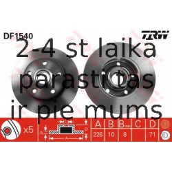 Bremžu diski TRW DF1540