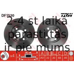 Bremžu diski TRW DF1530
