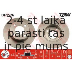 Bremžu diski TRW DF1526