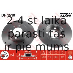 Bremžu diski TRW DF1518