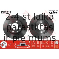 Bremžu diski TRW DF1517