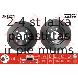 Bremžu diski TRW DF1221