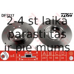 Bremžu diski TRW DF1217