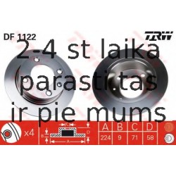 Bremžu diski TRW DF1122