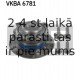Комплект подшипника ступицы колеса SKF VKBA 6781