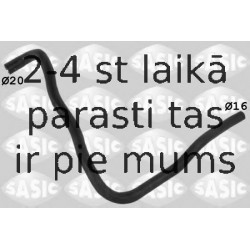 Шланг радиатора SASIC 3406362