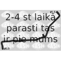 Шланг радиатора SASIC 3406324