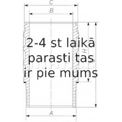Cilindra čaula MAHLE ORIGINAL 061 LW 00101 001