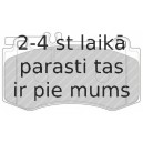 Bremžu uzliku kompl., Disku bremzes FERODO FDB4694