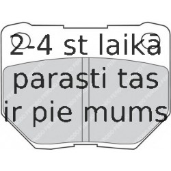 Bremžu uzliku kompl., Disku bremzes FERODO FDB1372