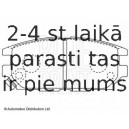 Комплект тормозных колодок, дисковый тормоз BLUE PRINT ADC44255