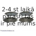 Комплект тормозных колодок, дисковый тормоз BLUE PRINT ADG04207