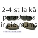 Комплект тормозных колодок, дисковый тормоз BLUE PRINT ADG04271