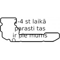 Прокладка, крышка картера рулевого механизма ELRING 470.300