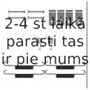 Piederumu komplekts, Stāvbremzes mehānisma bremžu loks DELPHI LY1399