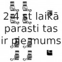 Piederumu komplekts, Disku bremžu uzlikas DELPHI LX0611