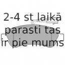 Комплект тормозных колодок, дисковый тормоз DELPHI LP3153