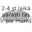 Комплект тормозных колодок, дисковый тормоз DELPHI LP3136