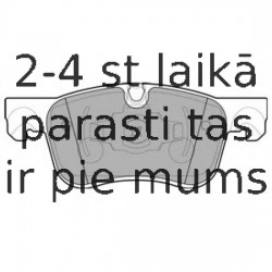 Комплект тормозных колодок, дисковый тормоз DELPHI LP2689